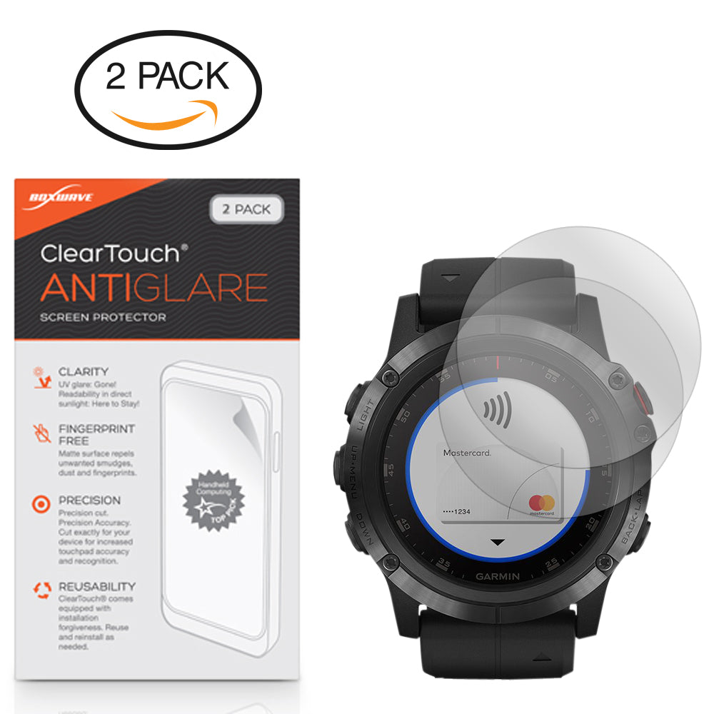 ClearTouch Anti-Glare (2-Pack) - Garmin Fenix 5X Plus Screen Protector