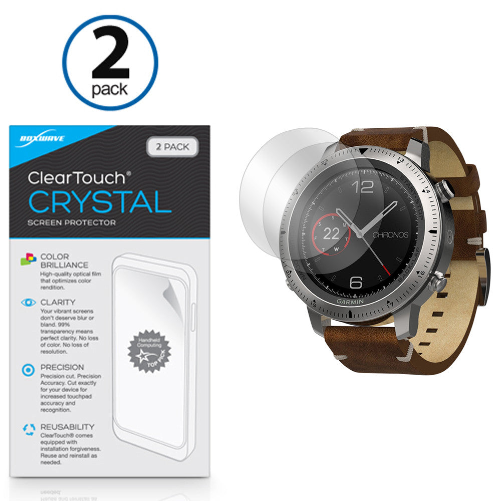 ClearTouch Crystal (2-Pack) - Garmin Fenix Chronos Screen Protector