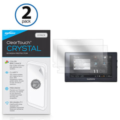 ClearTouch Crystal (2-Pack) - Garmin Fleet 670 Screen Protector
