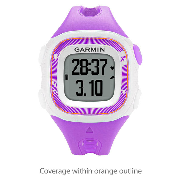 ClearTouch Crystal (2-Pack) - Garmin Forerunner 15 Violet/White Screen Protector