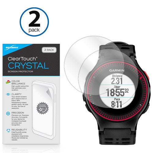 ClearTouch Crystal (2-Pack) - Garmin Forerunner 225 Screen Protector