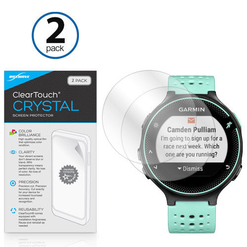 ClearTouch Crystal (2-Pack) - Garmin Forerunner 235 Screen Protector