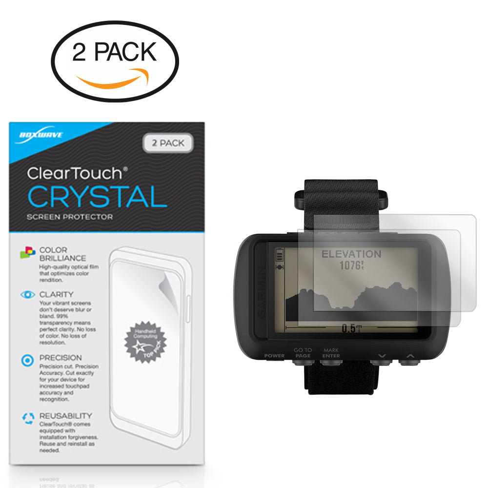 ClearTouch Crystal (2-Pack) - Garmin Foretrex 601 Screen Protector