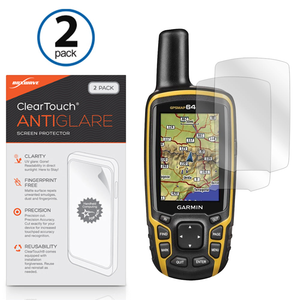 ClearTouch Anti-Glare (2-Pack) - Garmin GPSMAP 64 Screen Protector