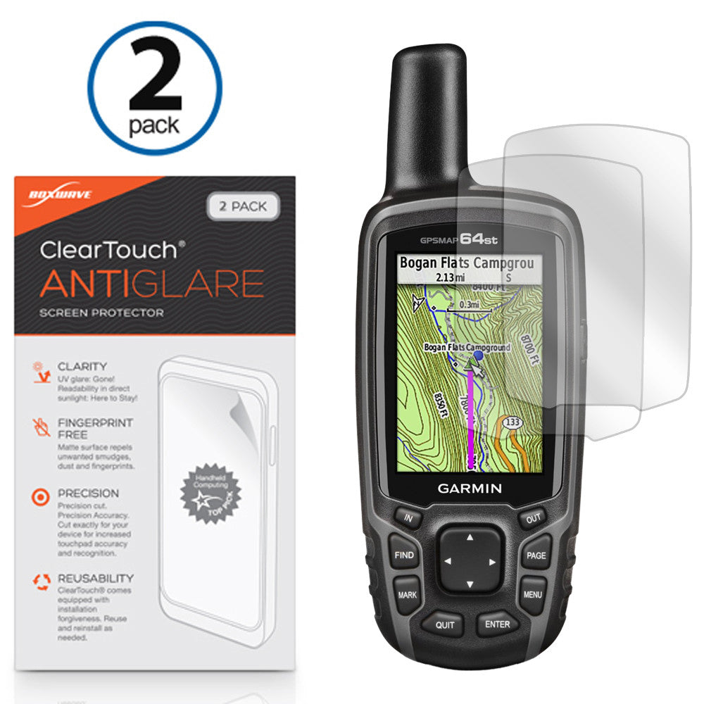 ClearTouch Anti-Glare (2-Pack) - Garmin GPSMAP 64st Screen Protector