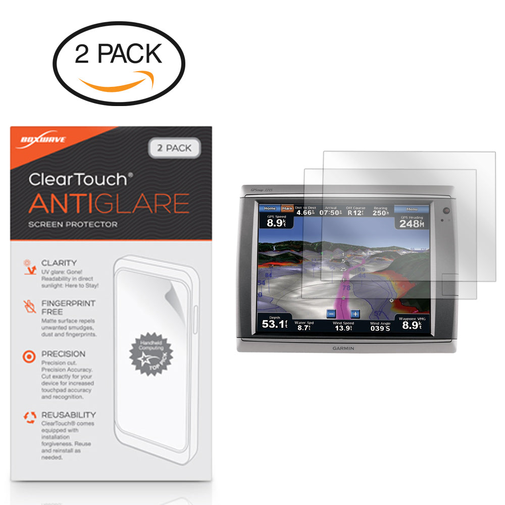 ClearTouch Anti-Glare (2-Pack) - Garmin GPSMAP 7215 Screen Protector
