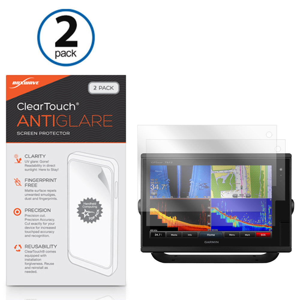 ClearTouch Anti-Glare (2-Pack) - Garmin GPSMAP 7612xsv Screen Protector