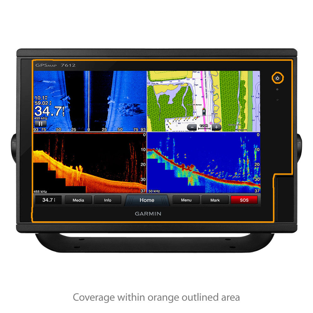 ClearTouch Crystal (2-Pack) - Garmin GPSMAP 7612xsv Screen Protector