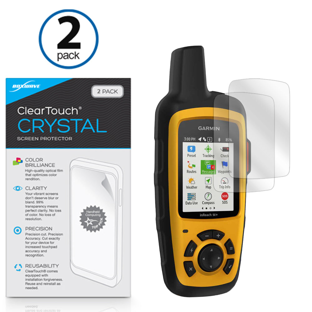 ClearTouch Crystal (2-Pack) - Garmin inReach SE+ Screen Protector