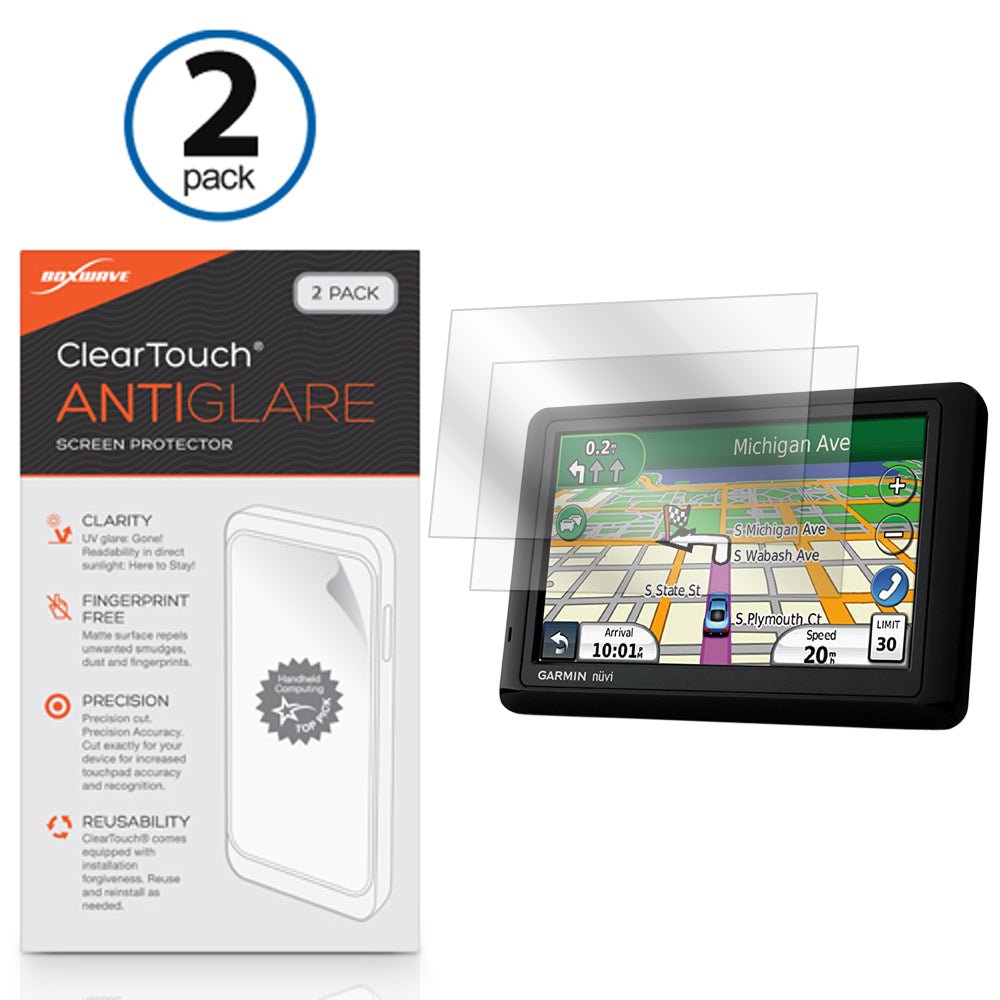 ClearTouch Anti-Glare (2-Pack) - Garmin Nuvi 1490LMT Screen Protector