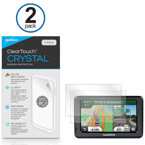 ClearTouch Crystal (2-Pack) - Garmin Nuvi 2455LMT Screen Protector