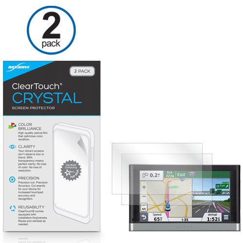 ClearTouch Crystal (2-Pack) - Garmin Nuvi 2557LMT Screen Protector