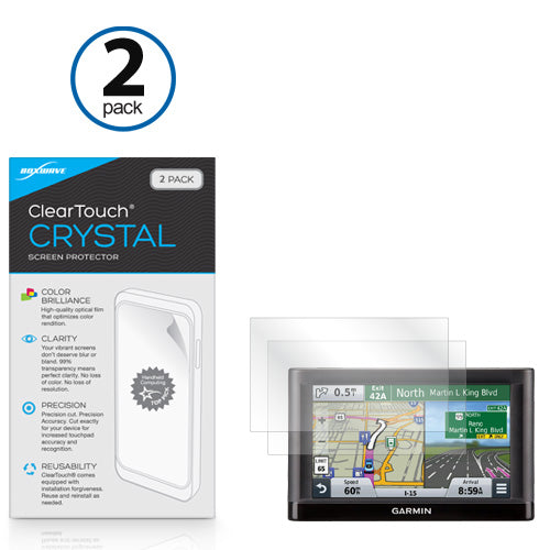 ClearTouch Crystal (2-Pack) - Garmin Nuvi 56LM Screen Protector