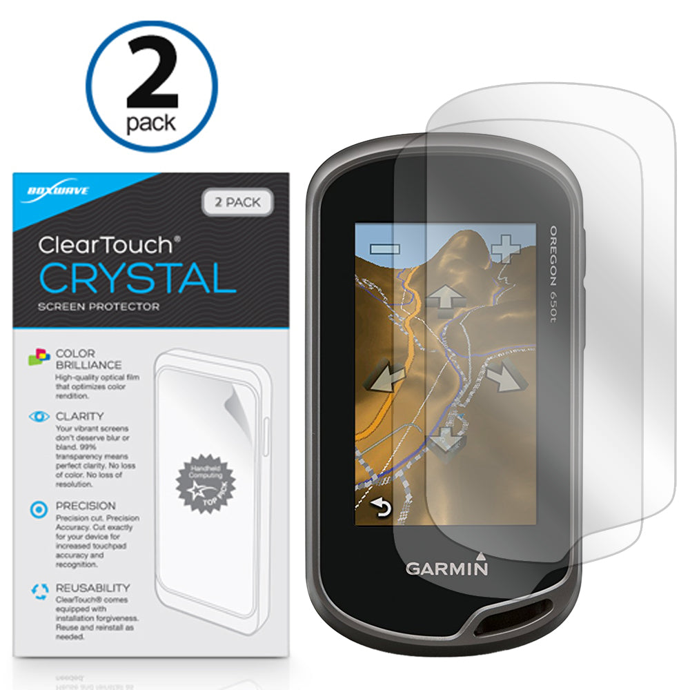 ClearTouch Crystal (2-Pack) - Garmin Oregon 650t Screen Protector