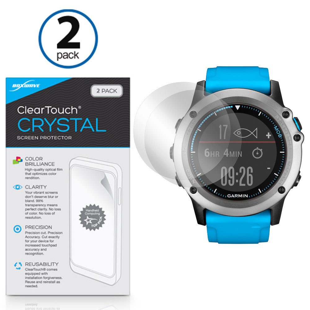 ClearTouch Crystal (2-Pack) - Garmin Quatix 3 Screen Protector