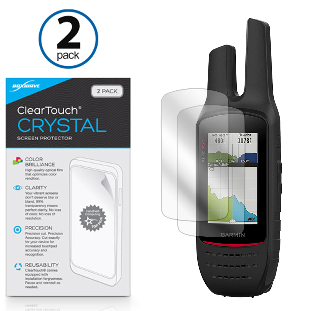 ClearTouch Crystal (2-Pack) - Garmin Rino 750 Screen Protector