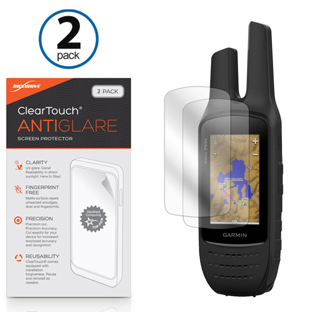 ClearTouch Anti-Glare (2-Pack) - Garmin Rino 755t Screen Protector