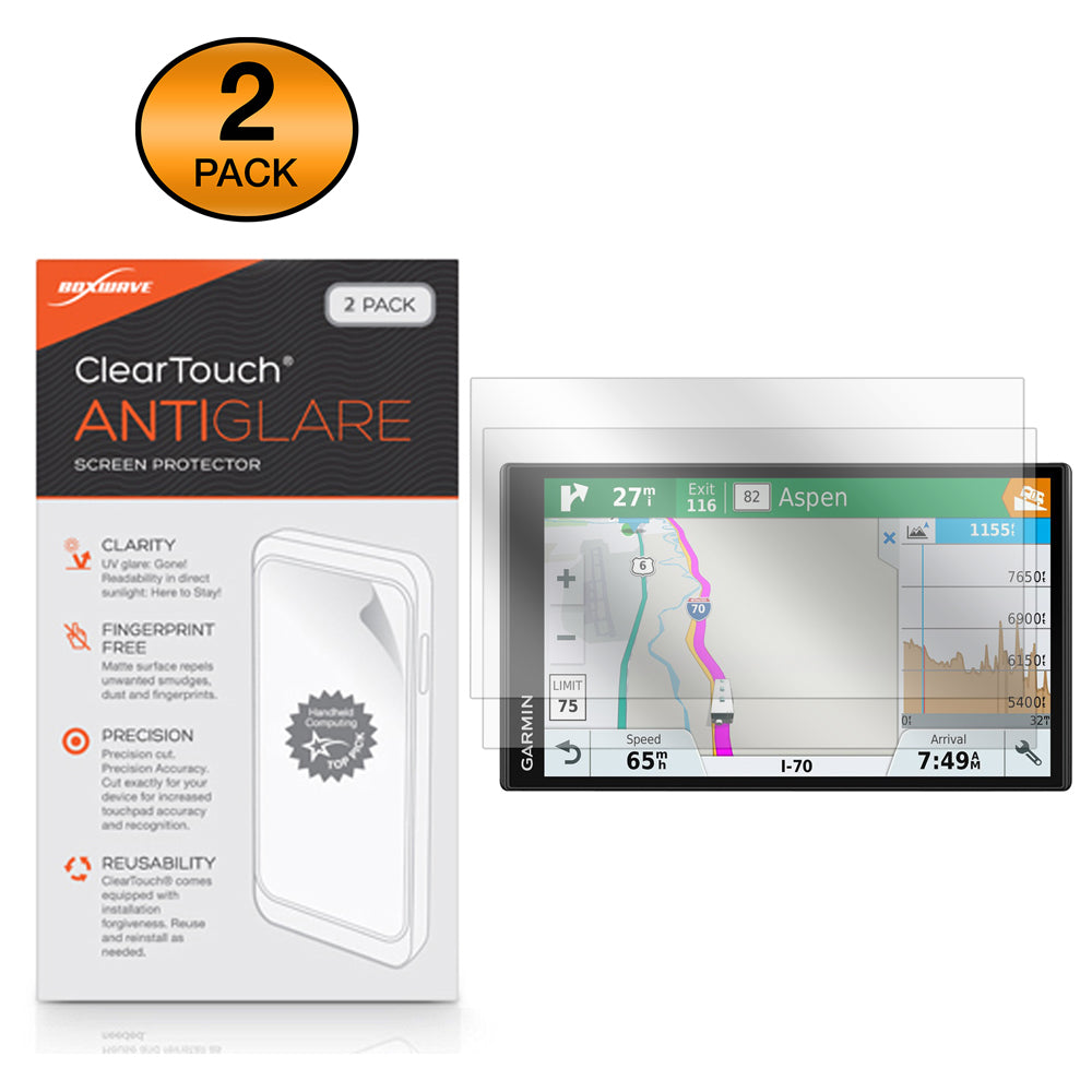 ClearTouch Anti-Glare (2-Pack) - Garmin RV 770 LMT-S Screen Protector