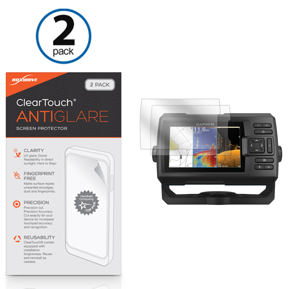 ClearTouch Anti-Glare (2-Pack) - Garmin Striker Plus 5cv Screen Protector