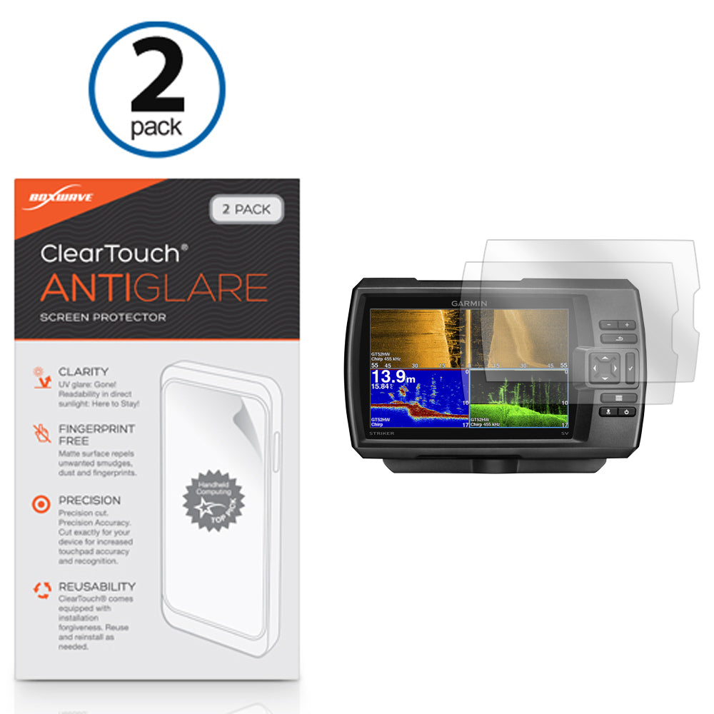 ClearTouch Anti-Glare (2-Pack) - Garmin Striker Plus 7sv Screen Protector