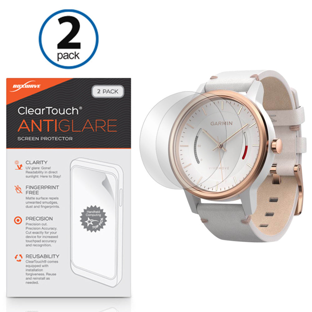 ClearTouch Anti-Glare (2-Pack) - Garmin Vivomove Screen Protector