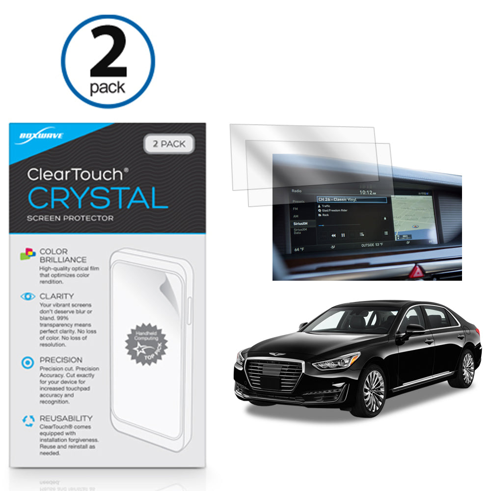 ClearTouch Crystal (2-Pack) - Genesis 2017 G90 (12.3 in) Screen Protector