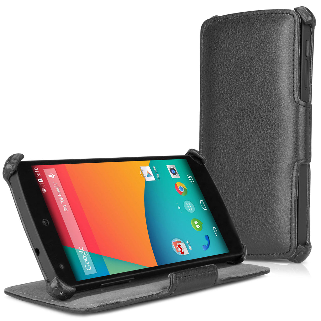 Leather Book Jacket - Google Nexus 5 Case