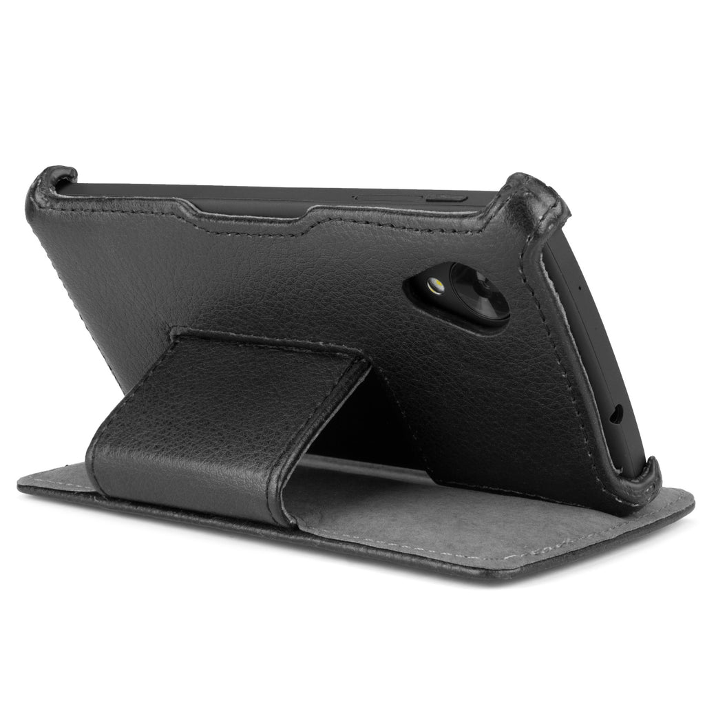 Leather Book Jacket - Google Nexus 5 Case