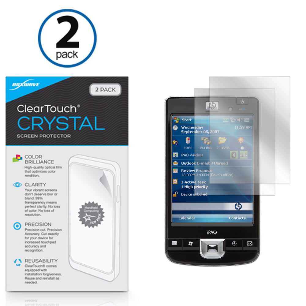 ClearTouch Crystal (2-Pack) - HP iPAQ 211 Screen Protector