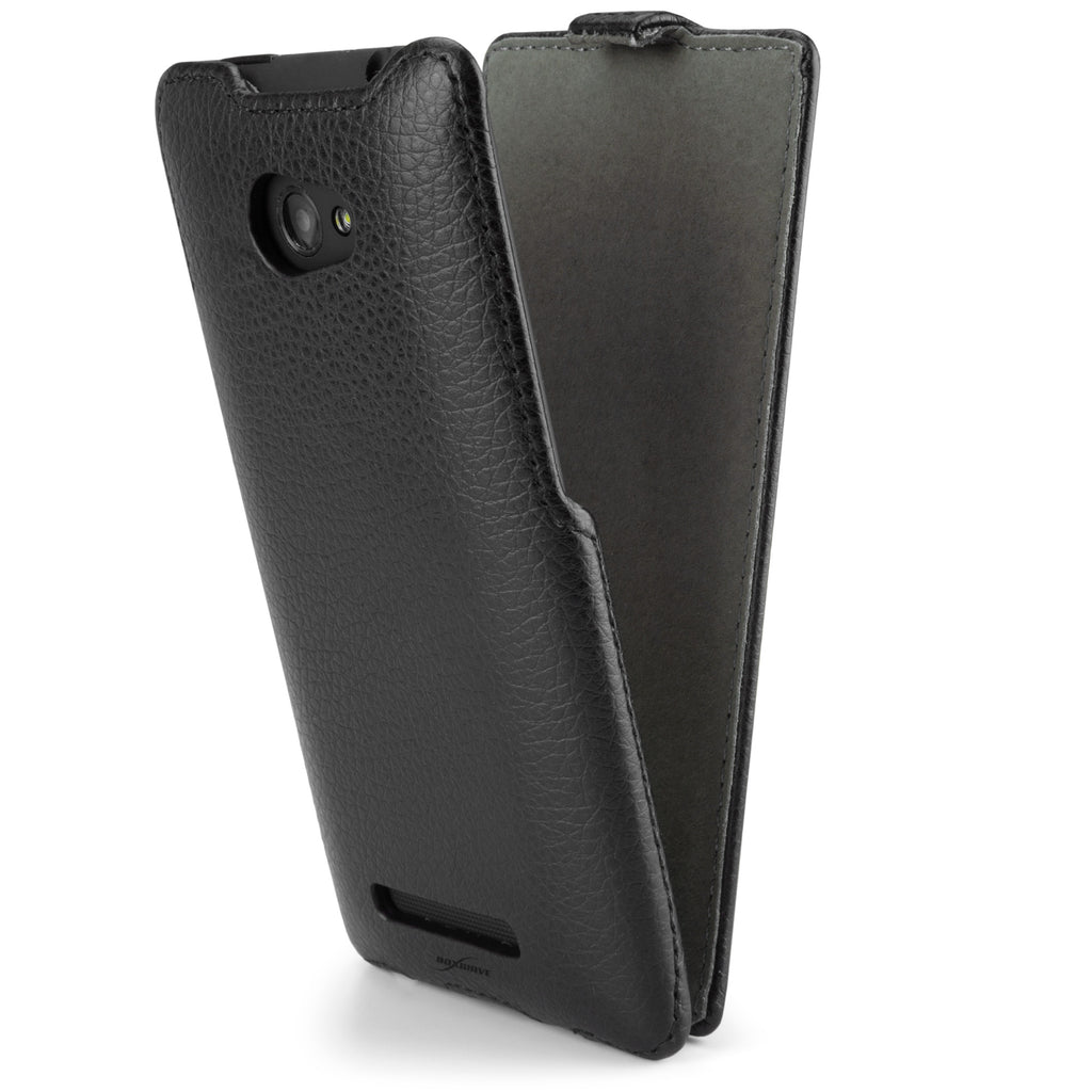 Nero Leather Flip Case - HTC 8X Case