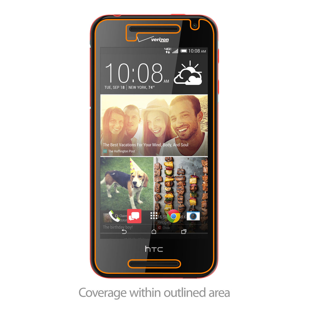 ClearTouch Crystal (2-Pack) - HTC Desire 612 Screen Protector