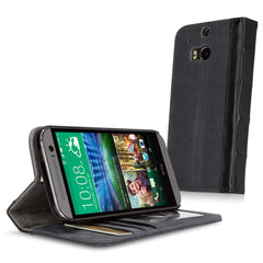Classic Book Case - Slate Grey - HTC One (M8 2014) Case