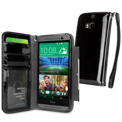 Patent Leather Clutch Case - HTC One (M8 2014) Case