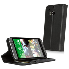 Designio Leather Wallet Case - HTC One (M8 2014) Case