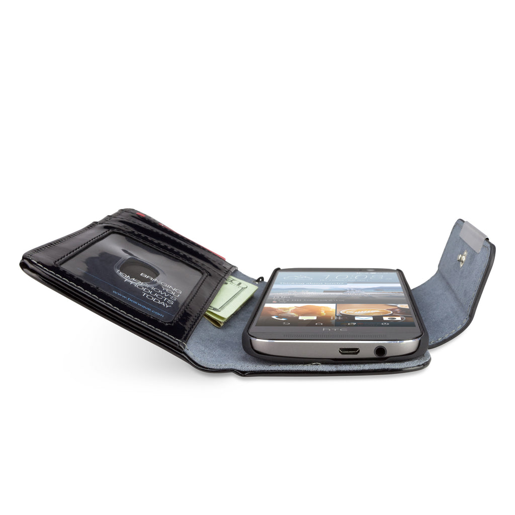Patent Leather Clutch Case - HTC One (M9 2015) Case