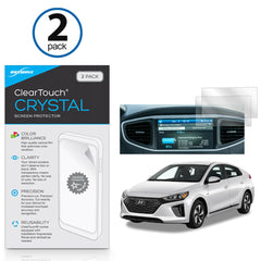 ClearTouch Crystal (2-Pack) - Hyundai 2017 Ioniq Electric (8 in) Screen Protector