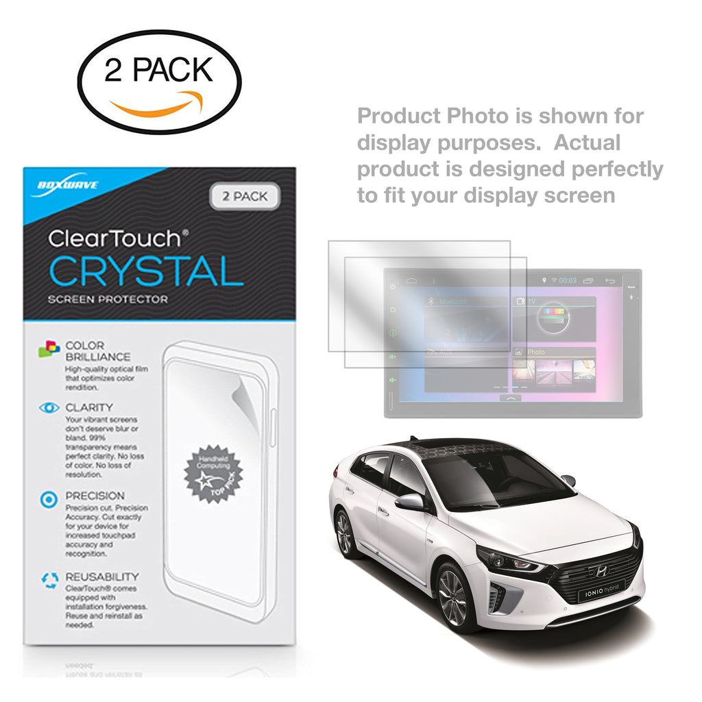 ClearTouch Crystal (2-Pack) - Hyundai 2017 Ioniq Hybrid (8 in) Screen Protector