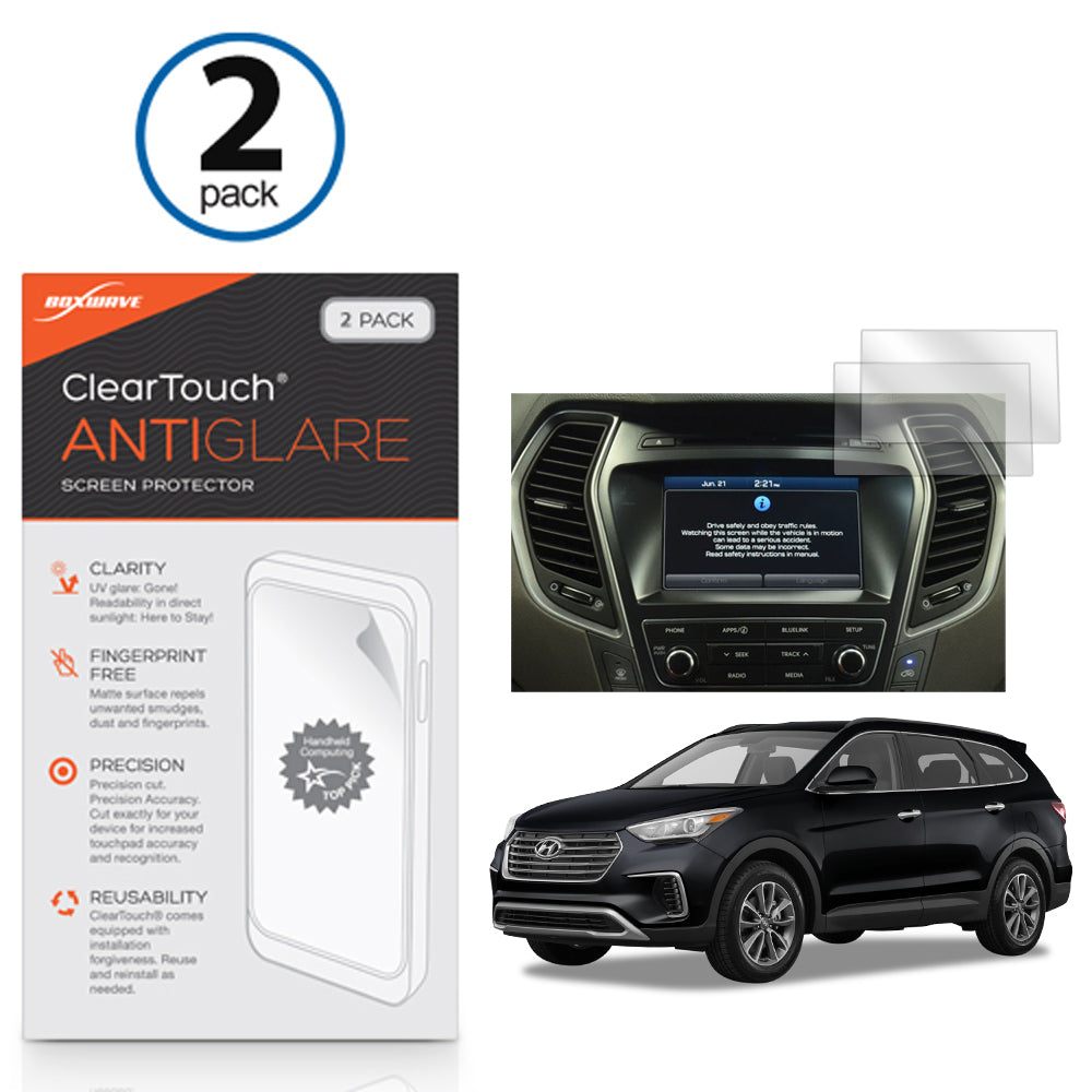 ClearTouch Anti-Glare (2-Pack) - Hyundai 2017 Santa Fe (7 in) Screen Protector