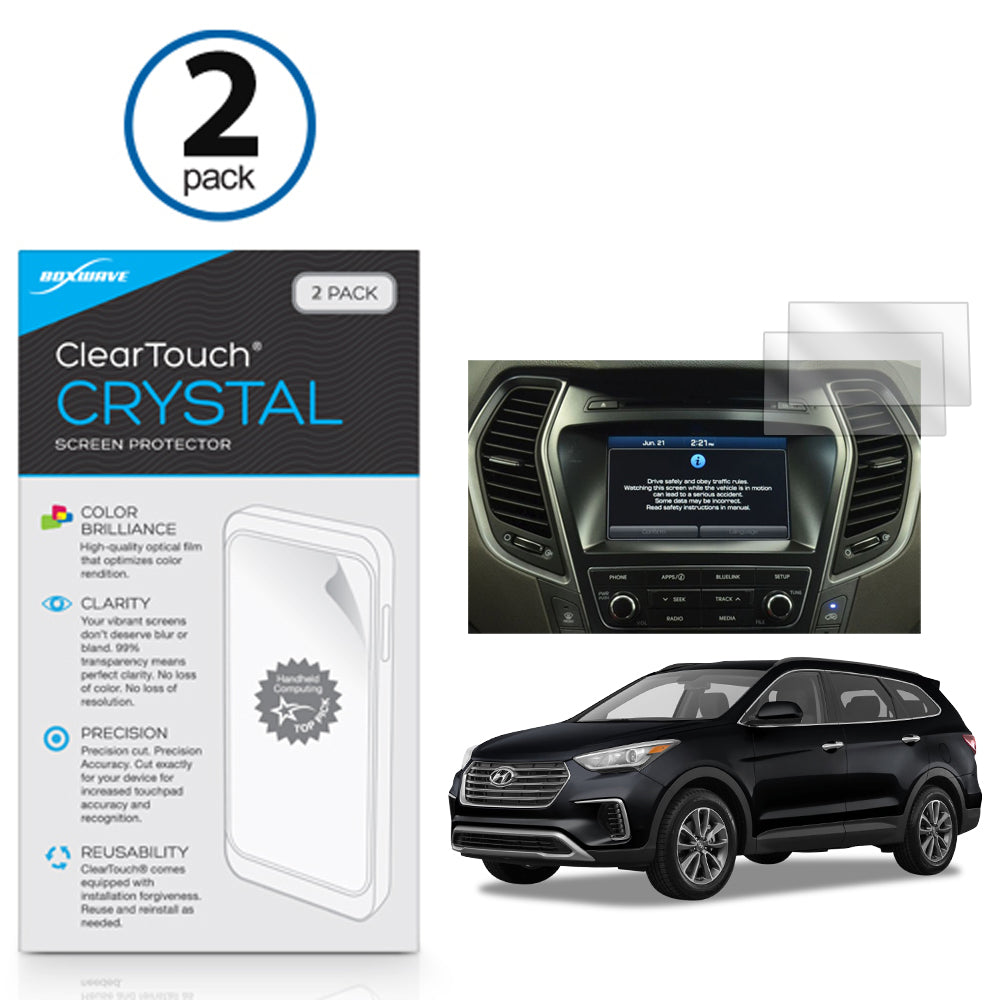 ClearTouch Crystal (2-Pack) - Hyundai 2017 Santa Fe (7 in) Screen Protector
