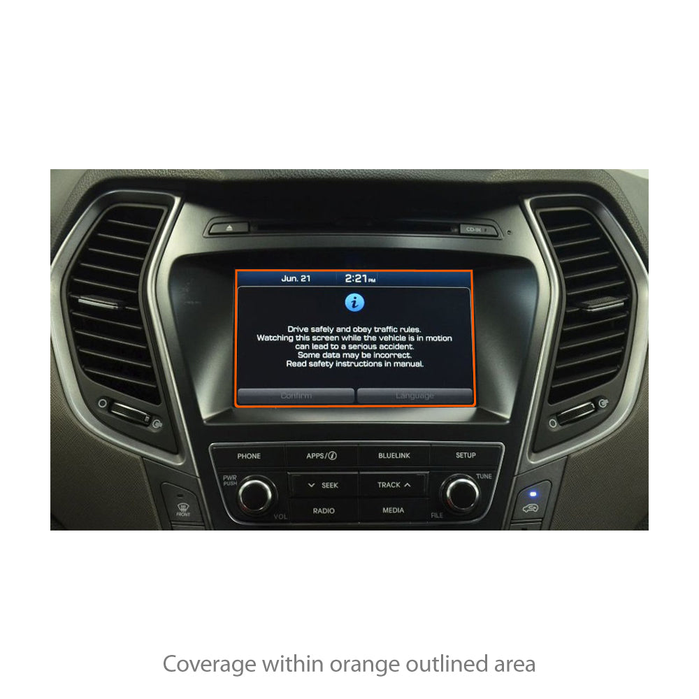 ClearTouch Crystal (2-Pack) - Hyundai 2017 Santa Fe (7 in) Screen Protector