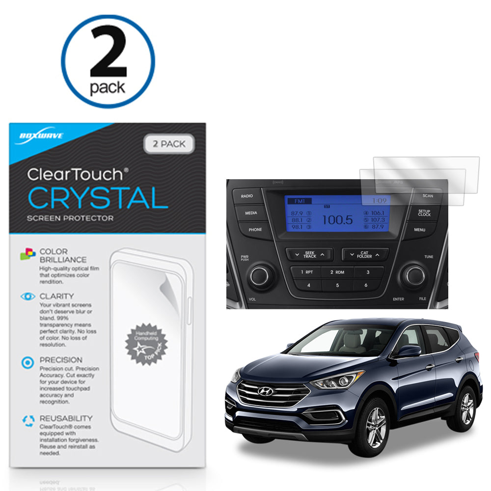 ClearTouch Crystal (2-Pack) - Hyundai 2017 Santa Fe Sport (5 in) Screen Protector