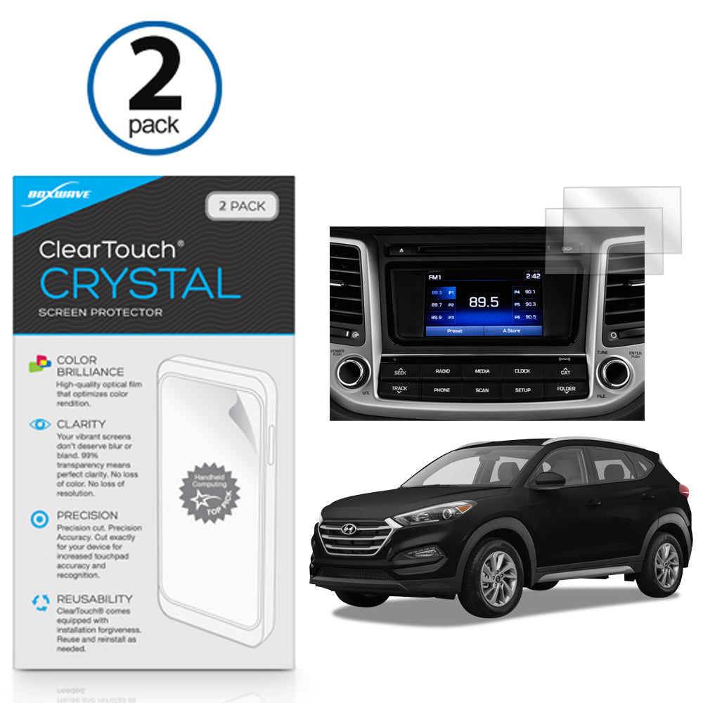 ClearTouch Crystal (2-Pack) - Hyundai 2017 Tuscon (5 in) Screen Protector