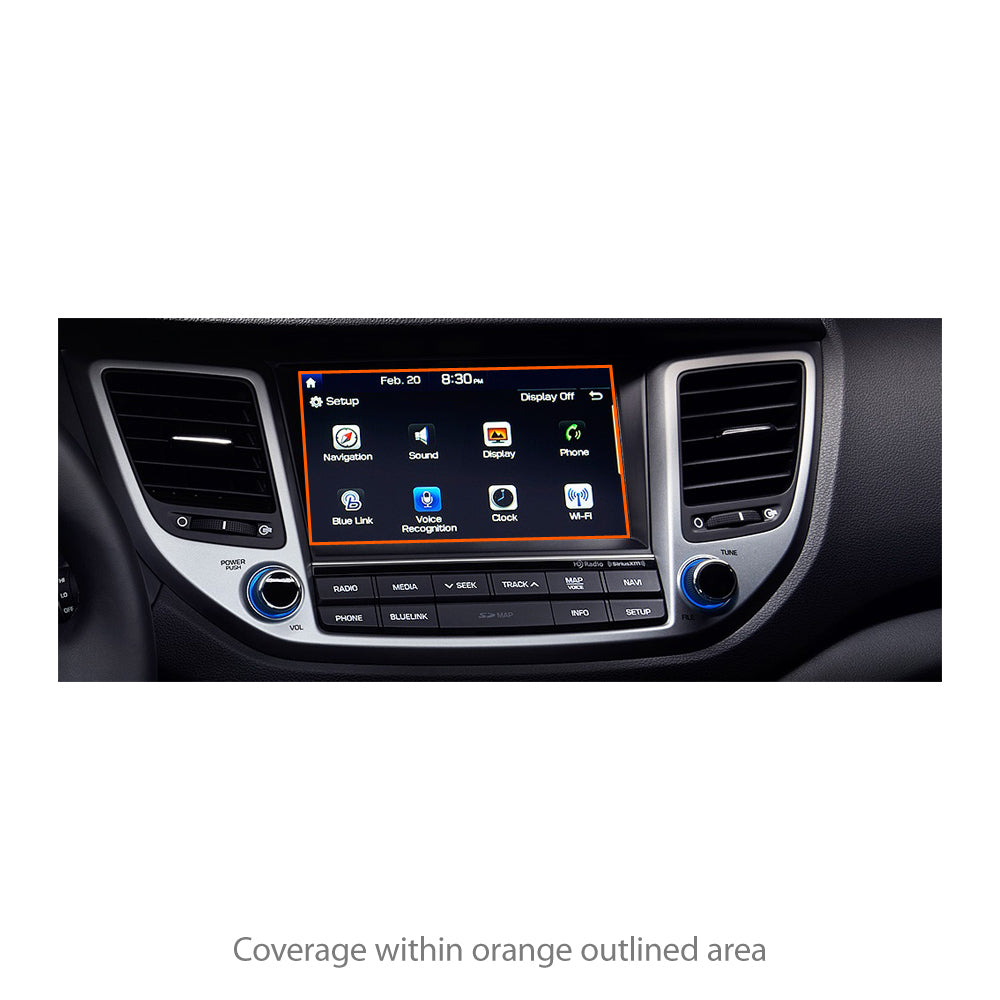 ClearTouch Crystal (2-Pack) - Hyundai 2017 Tuscon (8 in) Screen Protector