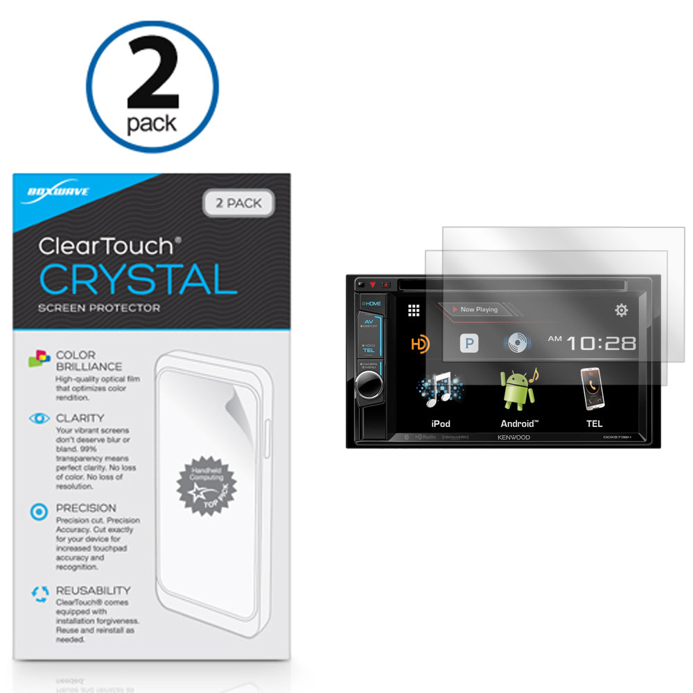 ClearTouch Crystal (2-Pack) - Kenwood DDX574BH Screen Protector