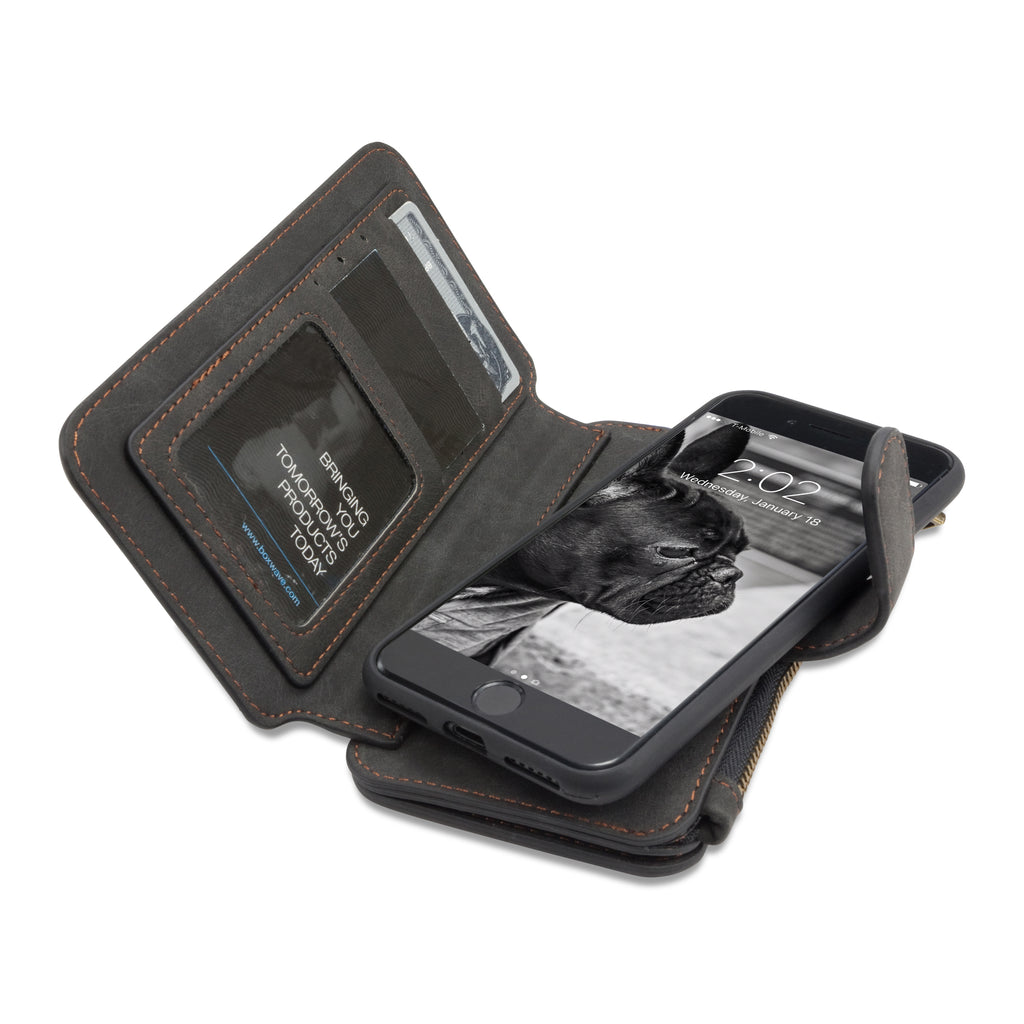 Leather ZipWallet Case - Apple iPhone 8 Plus Case