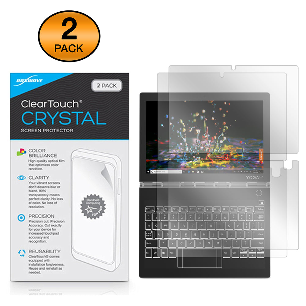 ClearTouch Crystal (2-Pack) - Lenovo Yoga Book C930 (10.8 in) Screen Protector