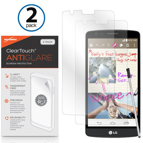 ClearTouch Anti-Glare (2-Pack) - LG G3 Stylus Screen Protector