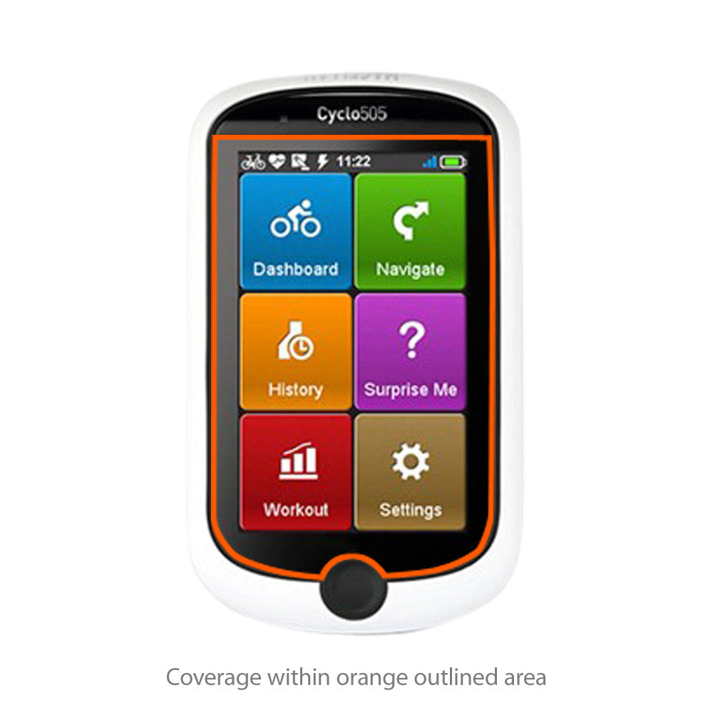 ClearTouch Crystal (2-Pack) - Magellan Cyclo 505 Screen Protector