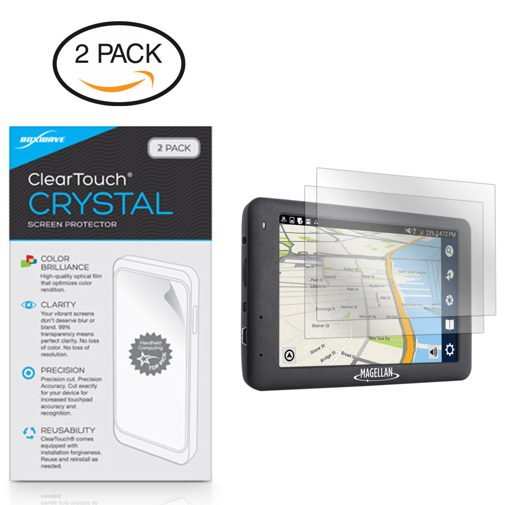 ClearTouch Crystal (2-Pack) - Magellan RoadMate 6630T-LM Screen Protector