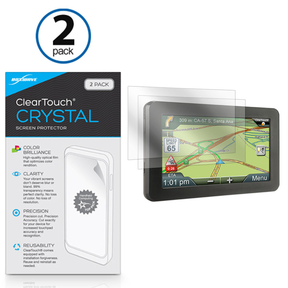 ClearTouch Crystal (2-Pack) - Magellan RoadMate 9412T-LM Screen Protector